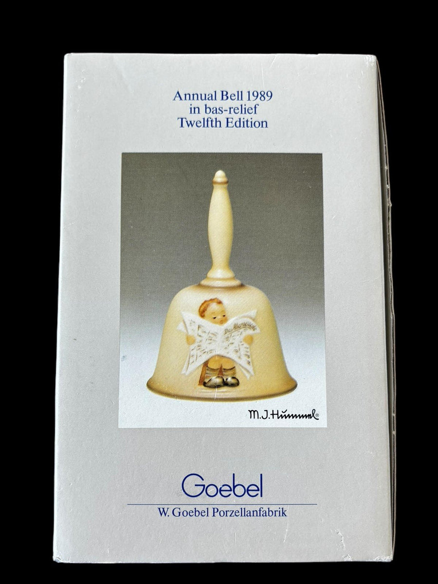 Goebel Annual Bell in Bas-Relief 1989 Twelfth Edition Vintage Hummel Handcrafted