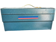 Erector Set Blue Case With Stickers Includes Parts Vintage