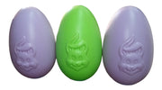 Egg Blow Mold w/ Bunny Face Vintage General Foam Plastics Set of 3 12" High