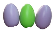 Egg Blow Mold w/ Bunny Face Vintage General Foam Plastics Set of 3 12" High