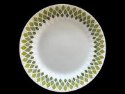 Spanish Crown Pontesa Ironstone Green Leaf Pattern Set Dinner Plates and Cups