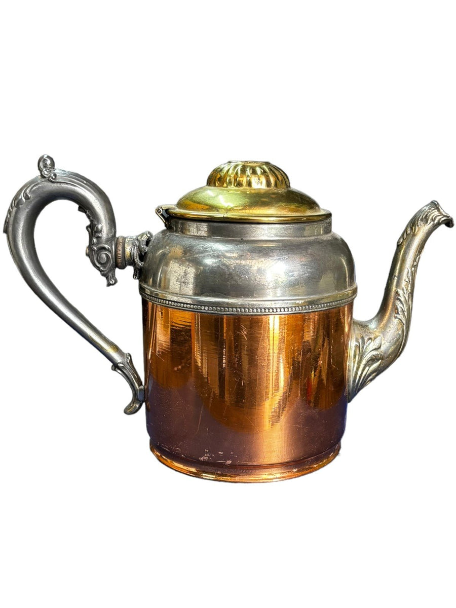 Manning Bowman & Co Copper Tea/Coffee Pot No. 3 Pat. Jan 24.1899