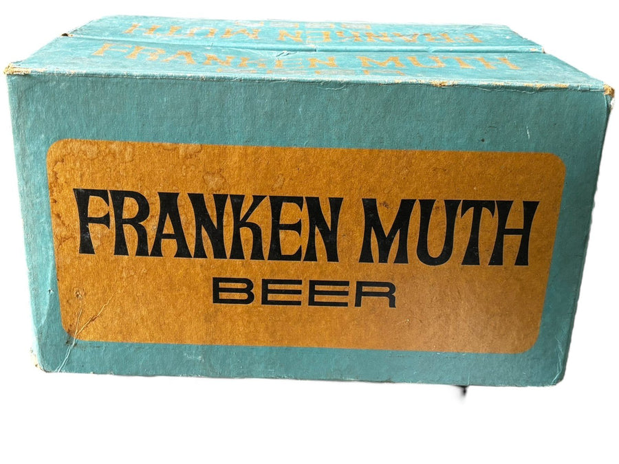 Franken Muth Beer Vintage Plastic Coated Cardboard Box Held 24 12 oz Bottles