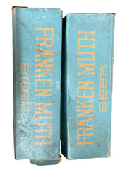 Franken Muth Beer Vintage Plastic Coated Cardboard Box Held 24 12 oz Bottles