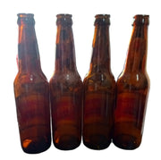 Empty Beer Bottles Antique Renner Golden Amber Beer Vintage 12 Oz. Lot of 4