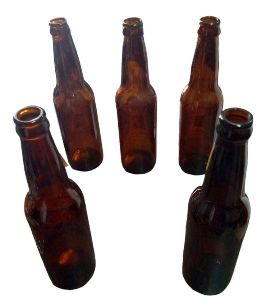 Empty Beer Bottles Antique Koehler Olde Pub Yacht Club Vintage 12 Oz. Lot of 5