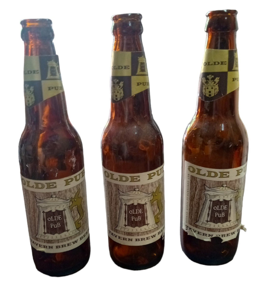 Empty Beer Bottles Antique Koehler Olde Pub Yacht Club Vintage 12 Oz. Lot of 5