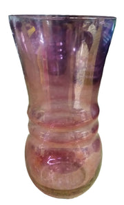 Smoked Glass Antique Blue Pitcher and Glass Red Glass Vintage 3 Pieces