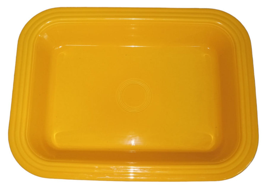 Fiesta - Marigold Yellow Rectangular Baker Homer Laughlin Ceramic Baking