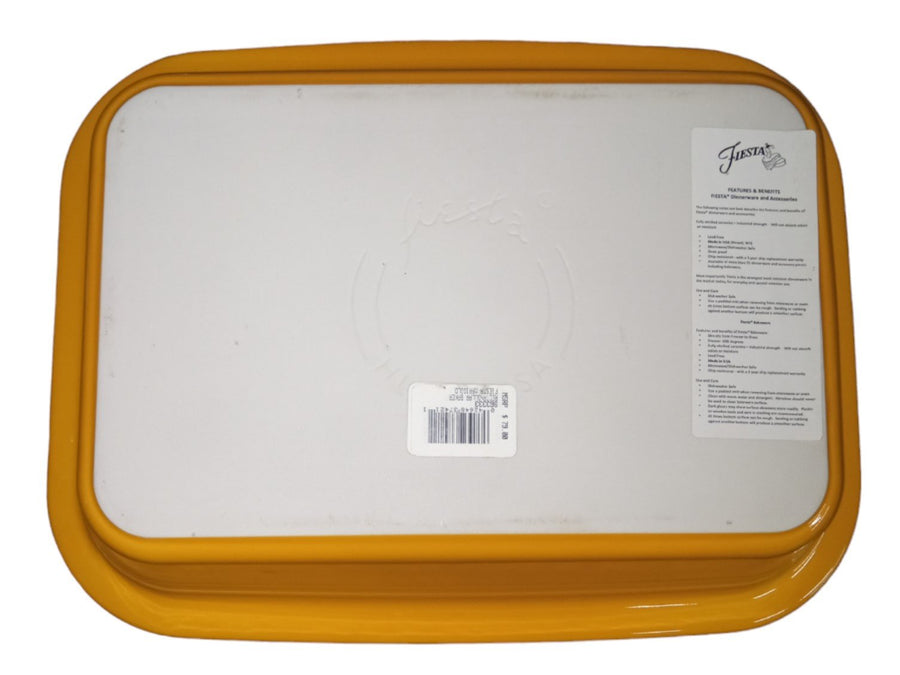 Fiesta - Marigold Yellow Rectangular Baker Homer Laughlin Ceramic Baking