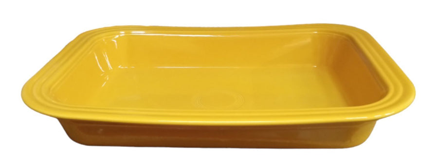 Fiesta - Marigold Yellow Rectangular Baker Homer Laughlin Ceramic Baking