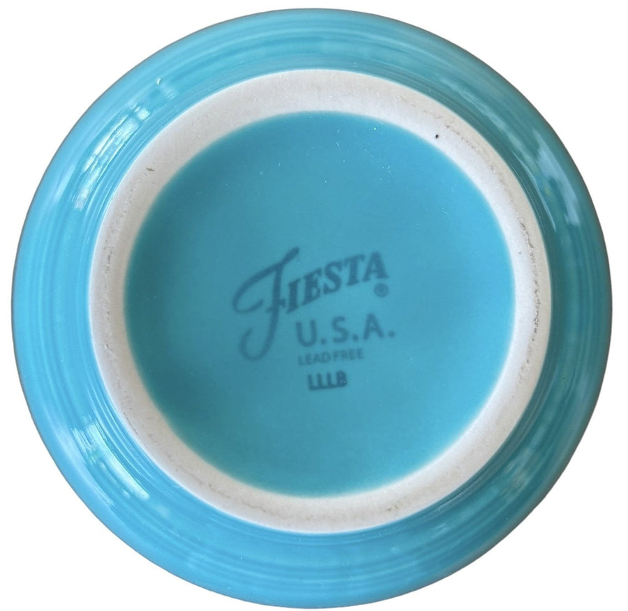 Fiesta - Turquoise Blue Chili Bowl Ceramic Dish Homer Laughlin Kitchenware HLC