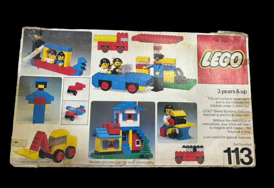 Lego Set Lot 4 Vintage Universal Building Sets 110 722 113 114 Mixed Duplo Toys