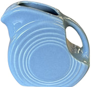 Fiesta - Periwinkle Blue Mini Disk Pitcher Ceramic Homer Laughlin Home Decor 5oz