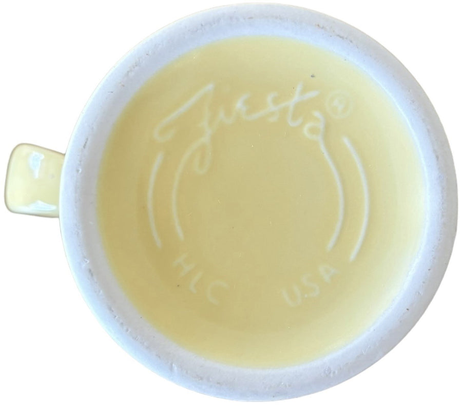 Fiesta - Vintage Yellow Retired Pedestal Mug Homer Laughlin Ceramic Coffee Cup