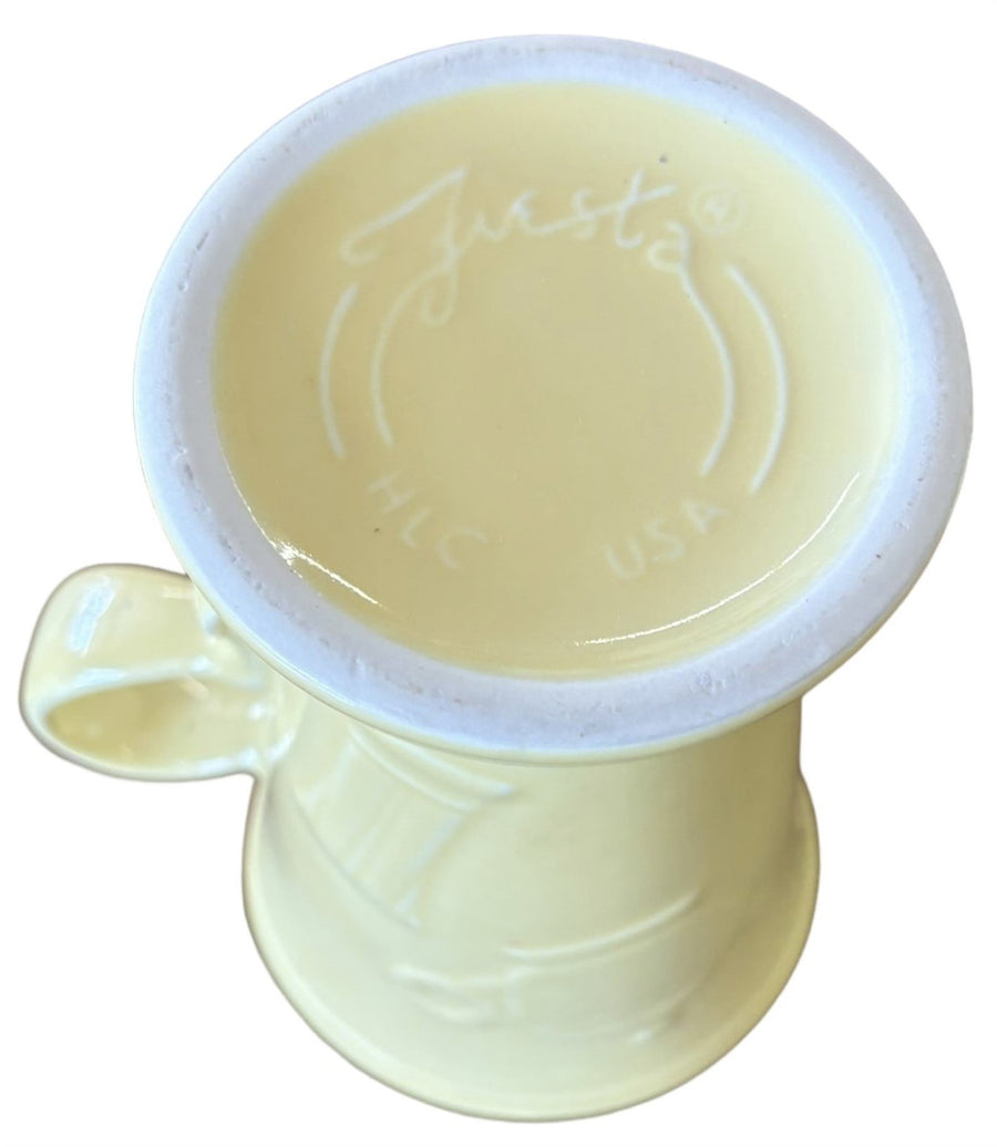Fiesta - Vintage Yellow Retired Pedestal Mug Homer Laughlin Ceramic Coffee Cup