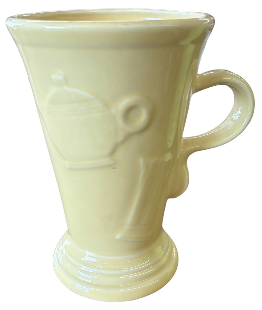 Fiesta - Sunflower Yellow Retired Pedestal Mug Homer Laughlin Ceramic Coffee Cup