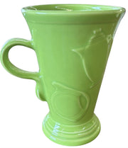 Fiesta - Chartreuse Green Retired Pedestal Mug Homer Laughlin Ceramic Coffee Cup