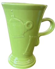 Fiesta - Chartreuse Green Retired Pedestal Mug Homer Laughlin Ceramic Coffee Cup