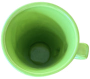 Fiesta - Chartreuse Green Retired Pedestal Mug Homer Laughlin Ceramic Coffee Cup