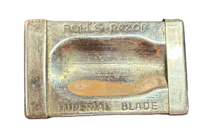 Rolls Razor Imperial Blade Pair Sheffield Steel Made in England and Case E36 E35