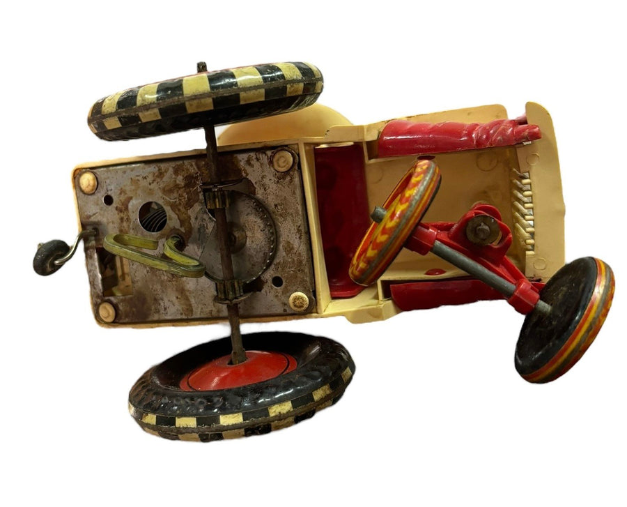 Marx Tin Toy Wind Up Sheriff Sam Vintage 1950s Litho Working