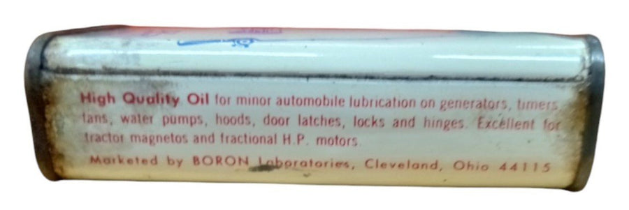 Boron Home Oiler Can Home Lubricant Vintage Collectible Nostalgic