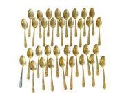 Gold Plated Collectible Rogers President Spoons Set of 34 Vintage Dinnerware