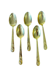 Gold Plated Collectible Rogers President Spoons Set of 34 Vintage Dinnerware
