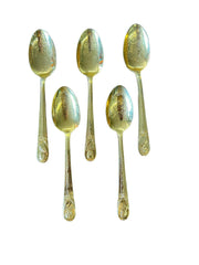 Gold Plated Collectible Rogers President Spoons Set of 34 Vintage Dinnerware