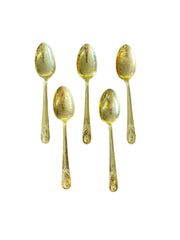Gold Plated Collectible Rogers President Spoons Set of 34 Vintage Dinnerware