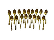 Gold Plated Collectible Rogers President Spoons Set of 34 Vintage Dinnerware