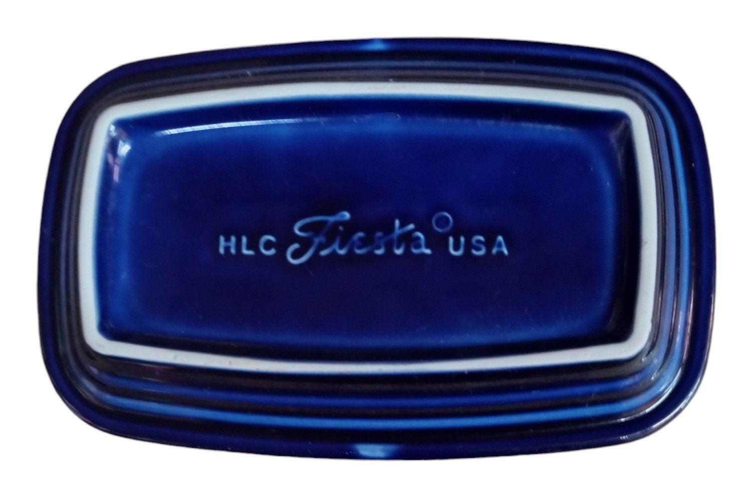 Fiesta - Twilight Blue XL Covered Butter Dish Homer Laughlin Ceramic Kitchenware