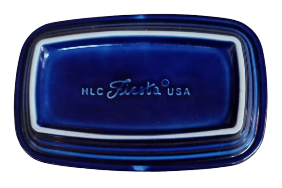 Fiesta - Twilight Blue XL Covered Butter Dish Homer Laughlin Ceramic Kitchenware