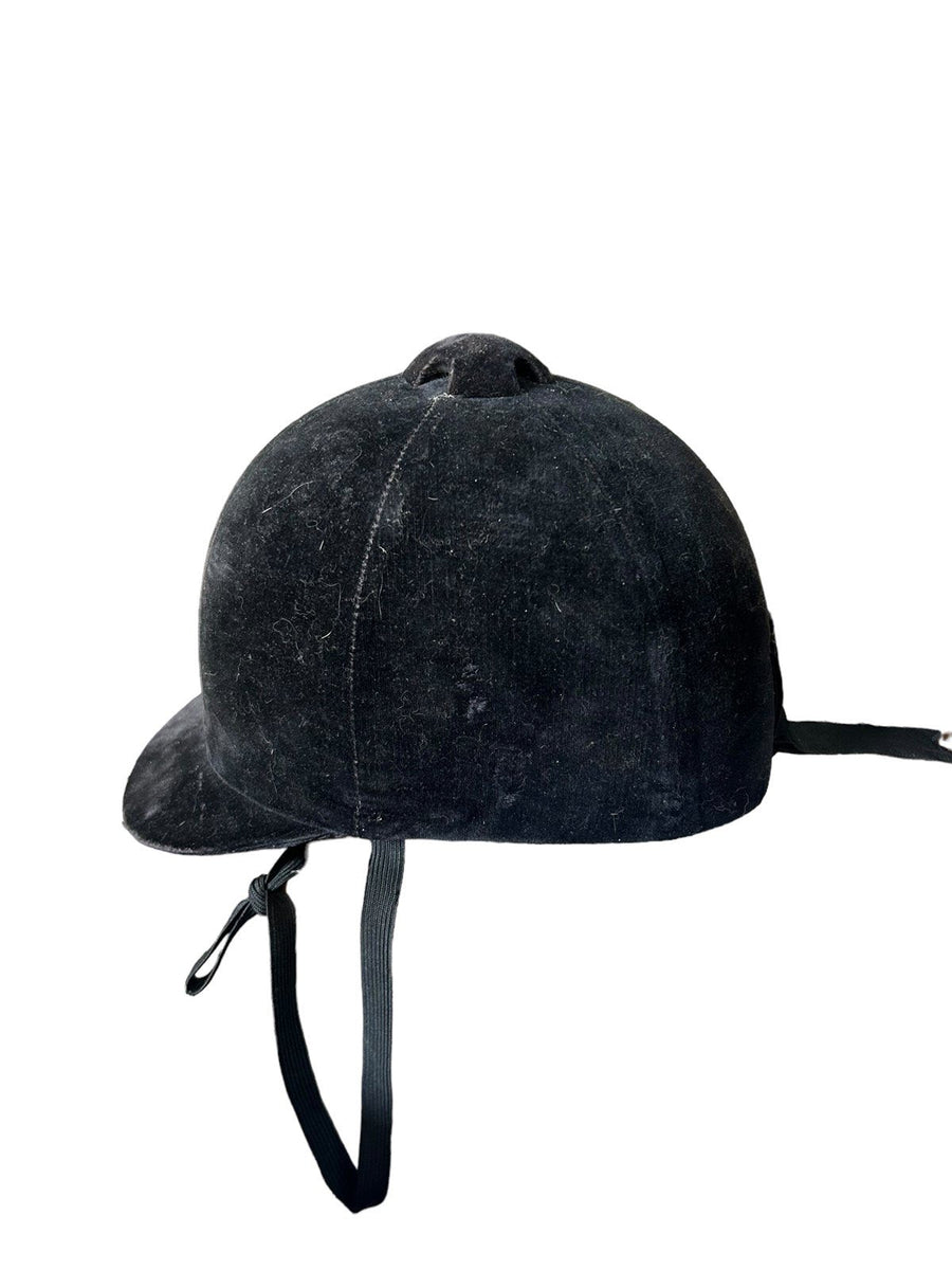 Cliff Barnsby Vintage Velvet Riding Helmet Size 6 1/2 Made in England