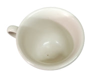 Ivory Small Heavy Tea Cup Vintage Homer Laughlin Restaurant Ware China Set of 8