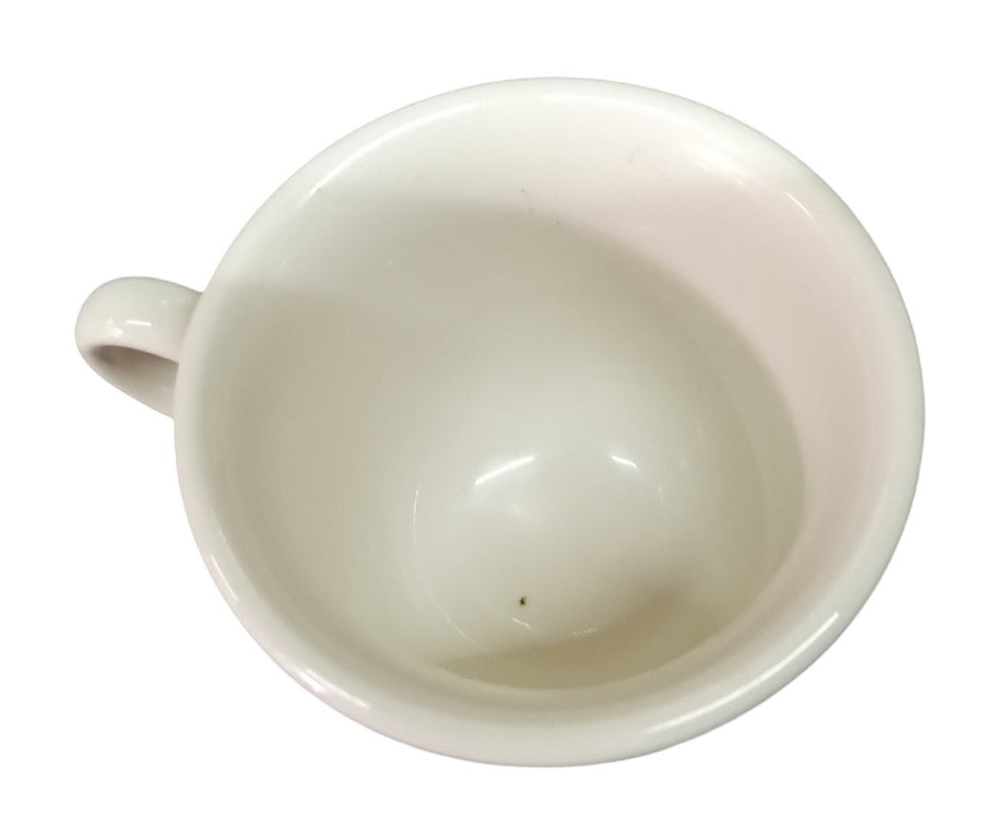 Ivory Small Heavy Tea Cup Vintage Homer Laughlin Restaurant Ware China Set of 8