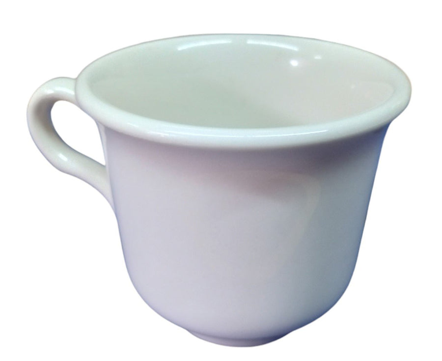 Ivory Small Heavy Tea Cup Vintage Homer Laughlin Restaurant Ware China Set of 8