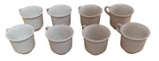 Ivory Small Heavy Tea Cup Vintage Homer Laughlin Restaurant Ware China Set of 8