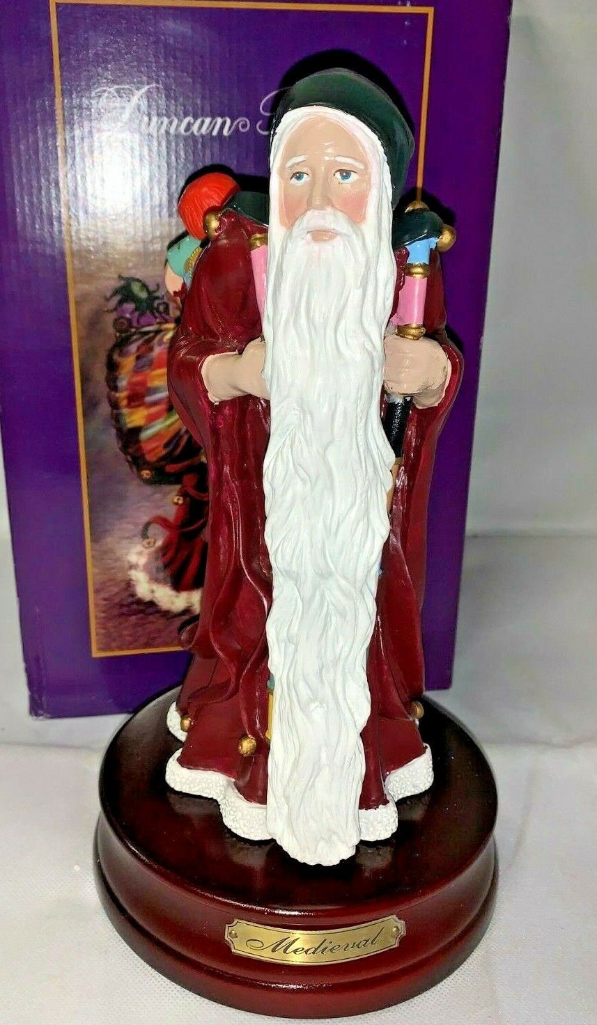 Vintage Duncan Royale Medieval Santa Claus Carrying Sack