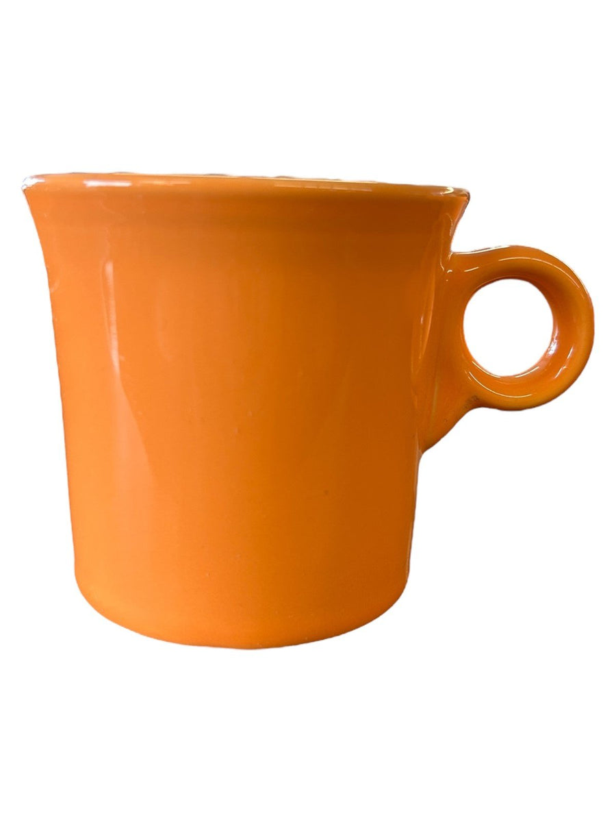 Fiesta - Tangerine Orange Ring Handled Mug Homer Laughlin Ceramic Coffee Cup HLC