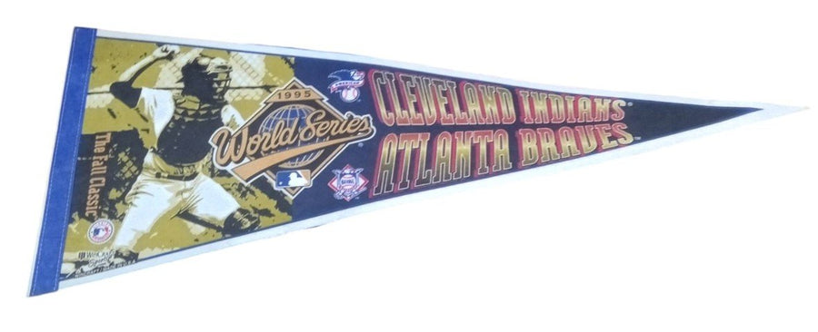 Cleveland Guardians vs Atlanta Braves 1995 World Series Pennant Memorabilia