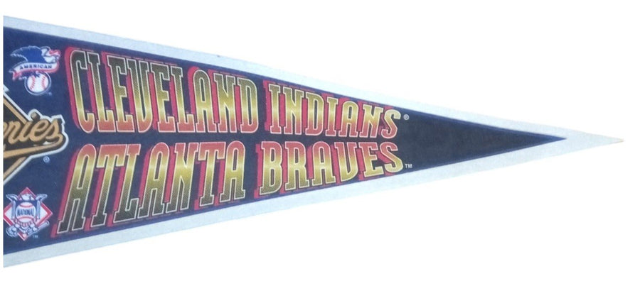 Cleveland Guardians vs Atlanta Braves 1995 World Series Pennant Memorabilia