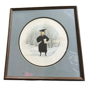 P. Buckley Moss Print The Graduate Signed Numbered 385/1000 Vintage Framed Art