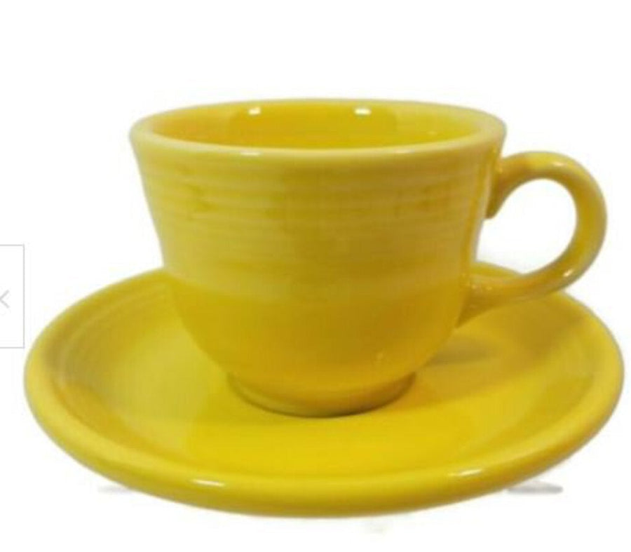 Fiesta - Vintage Yellow Cup & Saucer (DIS)