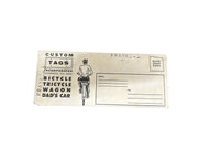 Custom Tags Incorporated 70s Ohio Bicycle Plates with Names Frank and Diana