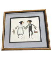 P. Buckley Moss Print Amish Children Signed Numbered 565/1000 Framed Vintage Art