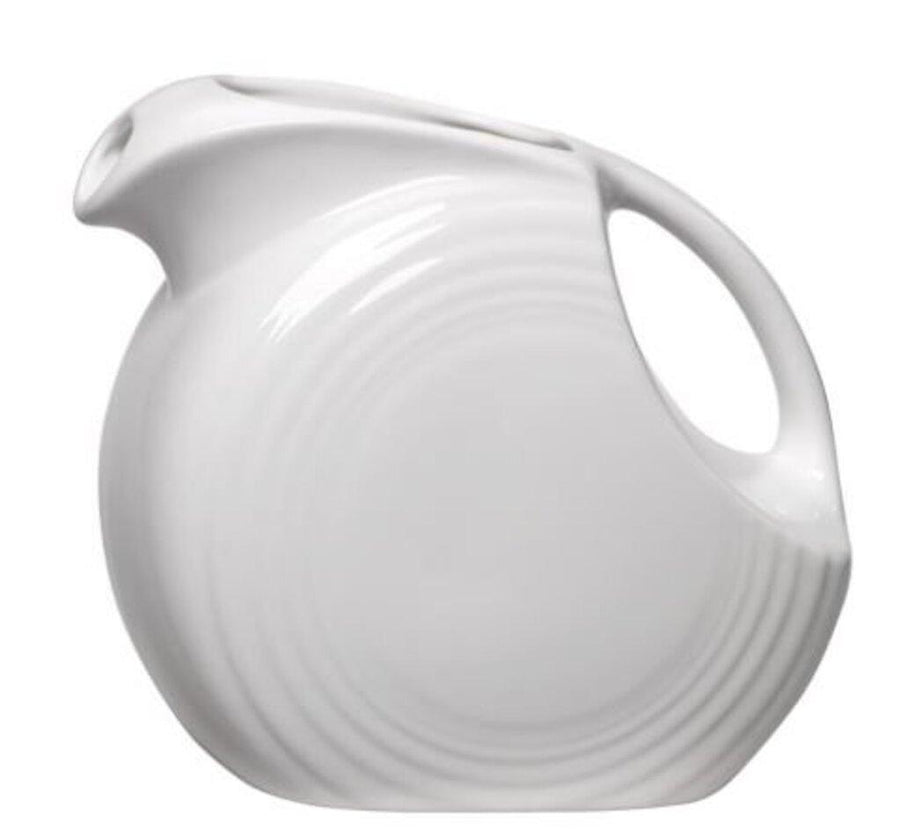 Fiesta - White Large Disk Pitcher