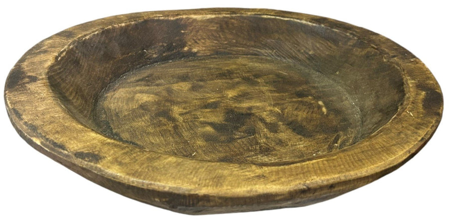 Batea Wood Handmade Mexican Round Dough Bowl 14.5" x 14.5"