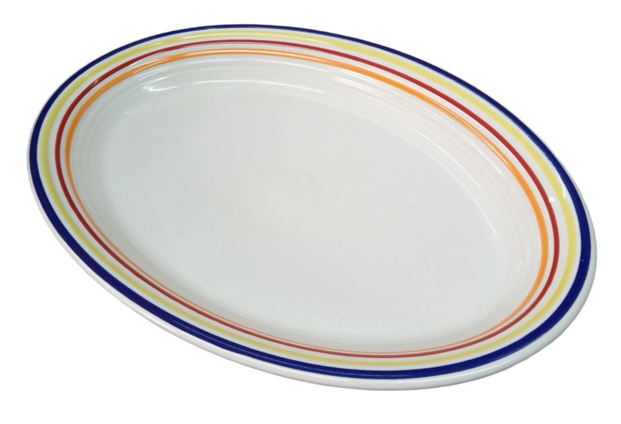 Fiesta - Quatro Bright Oval Platter (DIS) Homer Laughlin HLC Ceramic